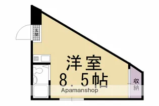 GRAND VALUE 出町柳【305号室】の間取り