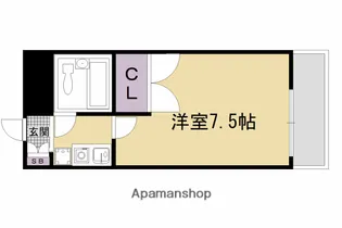 レジデンス勧修寺【205号室】の間取り