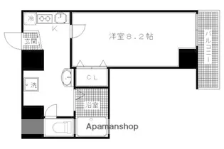 ミルフローラSK二条【504号室】の間取り
