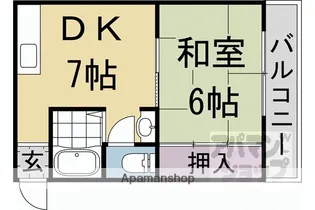 ミヤタマンション【303号室】の間取り