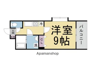 1Kの間取り画像