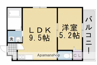 ERRI SUEGA【504号室】の間取り