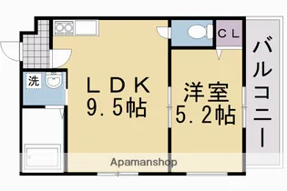 ERRI SUEGA【502号室】の間取り