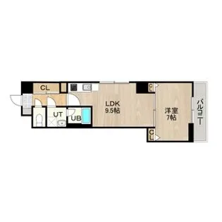 CITY SPIRE浜大津駅前【805号室】の間取り