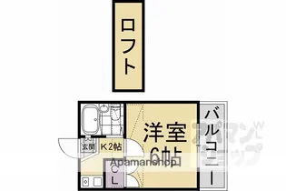山科第15マンション【204号室】の間取り