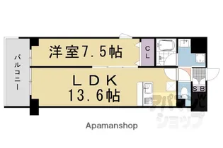 ウェスタ四条【502号室】の間取り
