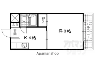 西浦マンション【2階】の間取り
