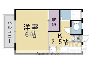 メゾン中山【203号室】の間取り