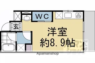 MAHIA・SANーYOU【201号室】の間取り