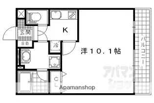 パトリ・サワ【201号室】の間取り