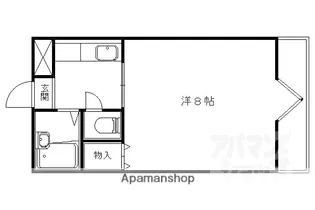 プランドール勧修寺【407号室】の間取り