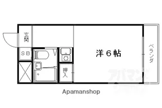 西野山洛庵【1階】の間取り