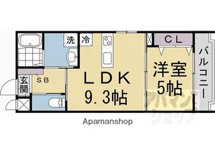 LEI梅小路【2階】の間取り