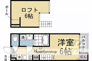 K’Sテラス【1階】の間取り