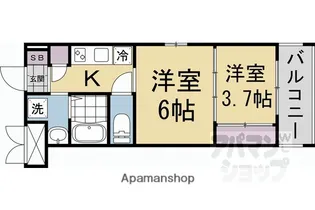 CREST TAPP京都二条【2階】の間取り