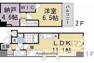 スタンズ京都駅西【5階】の間取り
