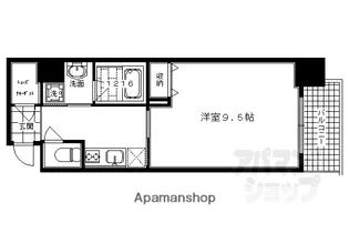 ジョイシティ二条城前【1204号室】の間取り