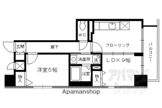 ベラジオ烏丸御池【1002号室】の間取り