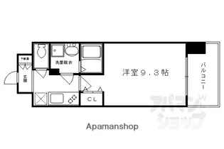 アスヴェル京都四条【304号室】の間取り
