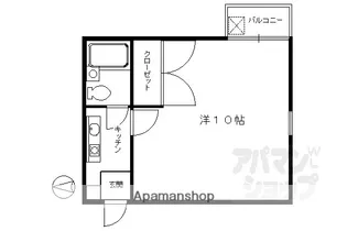 フレグランス大宮【407号室】の間取り