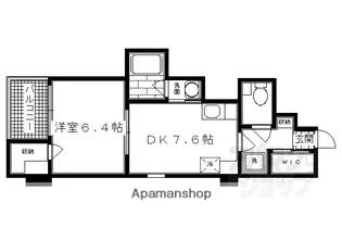 SーFORT知恩院前【1303号室】の間取り