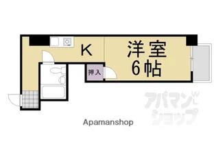 万里小路アベニュー【4G号室】の間取り