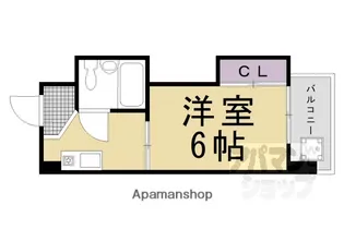 万里小路アベニュー【5B号室】の間取り