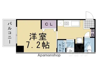 四条敷島ビル【907号室】の間取り