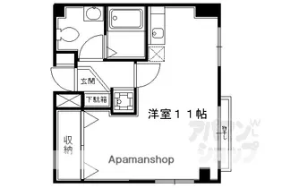 シティロイヤル祇園【301号室】の間取り