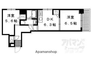 メゾン右近【303号室】の間取り