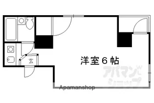 カーサデ河原町【306号室】の間取り