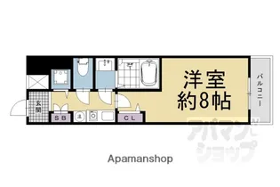 メロディハイム松原【703号室】の間取り