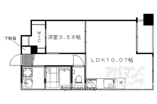 プラネシア東山三条【2階】の間取り