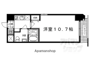 クリスタルグランツ京都高辻【803号室】の間取り
