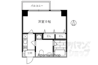 プレサンスNEO京都烏丸【710号室】の間取り
