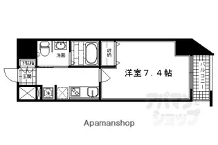 アーバンフラッツ四条西洞院【1003号室】の間取り