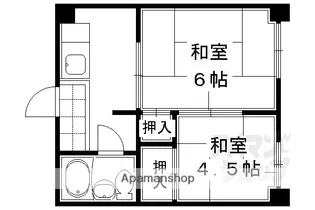 佐わらび堺町マンション【403号室】の間取り