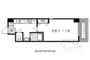 EAU DE VIE烏丸通【501号室】の間取り