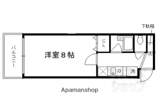 サンバリエ木屋町【3D号室】の間取り
