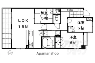 イーグルコート三条京阪【706号室】の間取り