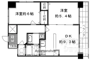 HF四条河原町レジデンス【1304号室】の間取り