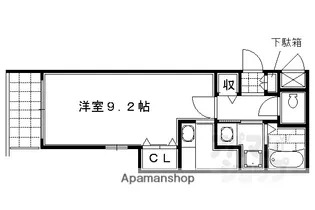 GRACE御池【302号室】の間取り