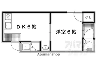 東丸太町マンション【203号室】の間取り