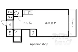 フレーヴァー深草II【3階】の間取り