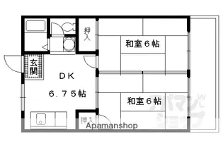 グランドール伏見【207号室】の間取り