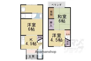 京都府京都市山科区小山中ノ川町【一戸建】の間取り