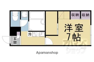 レオパレスフォーティウィンクス【211号室】の間取り