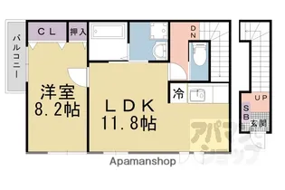 アベニールI【101号室】の間取り