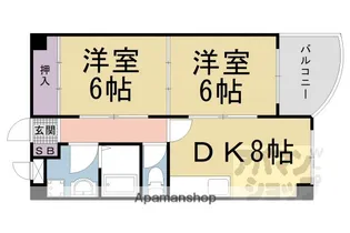 シェモア稲葉台【202号室】の間取り