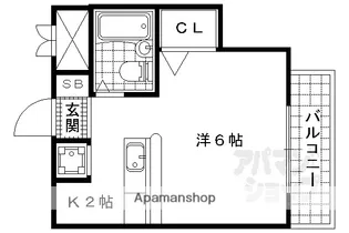 カティーII【305号室】の間取り